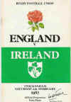 06/02/1982 England v Ireland