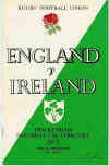 12/02/1972 : England v Ireland