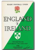 19/01/1980 : England v Ireland