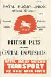 10/08/1955 : British Lions vs Central Universities