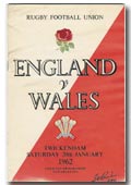 20/01/1962 : England v Wales