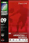 09/09/2007 : Argentina v Georgia