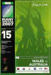 15/09/2007 : Wales v Australia