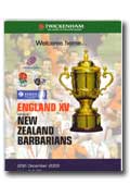 20/12/2003 : Enlgand XV v New Zealand Barbarians