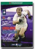 22/03/2003 : England v Scotland