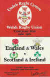 29/11/1980 : England and Wales vs Scotland and Ireland