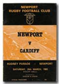 26/03/1983 : Newport v Cardiff
